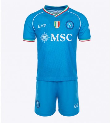 SSC Napoli Primera Equipación Niños 2023-24 Manga Corta (+ Pantalones cortos)